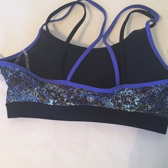 🆕Gaiam blue/aqua/black sports bra - Picture 3 of 3